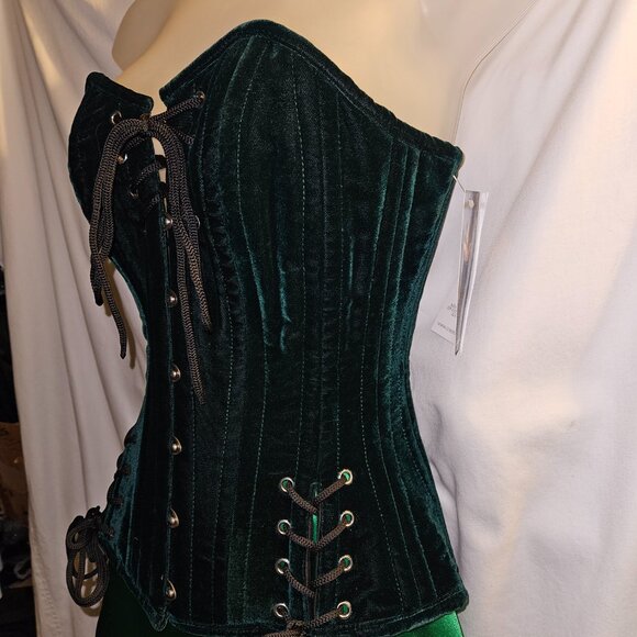 NEW PVC BABYLON 2XL TIGHT LACING STEEL BONED CORSET 32" - Picture 14 of 14